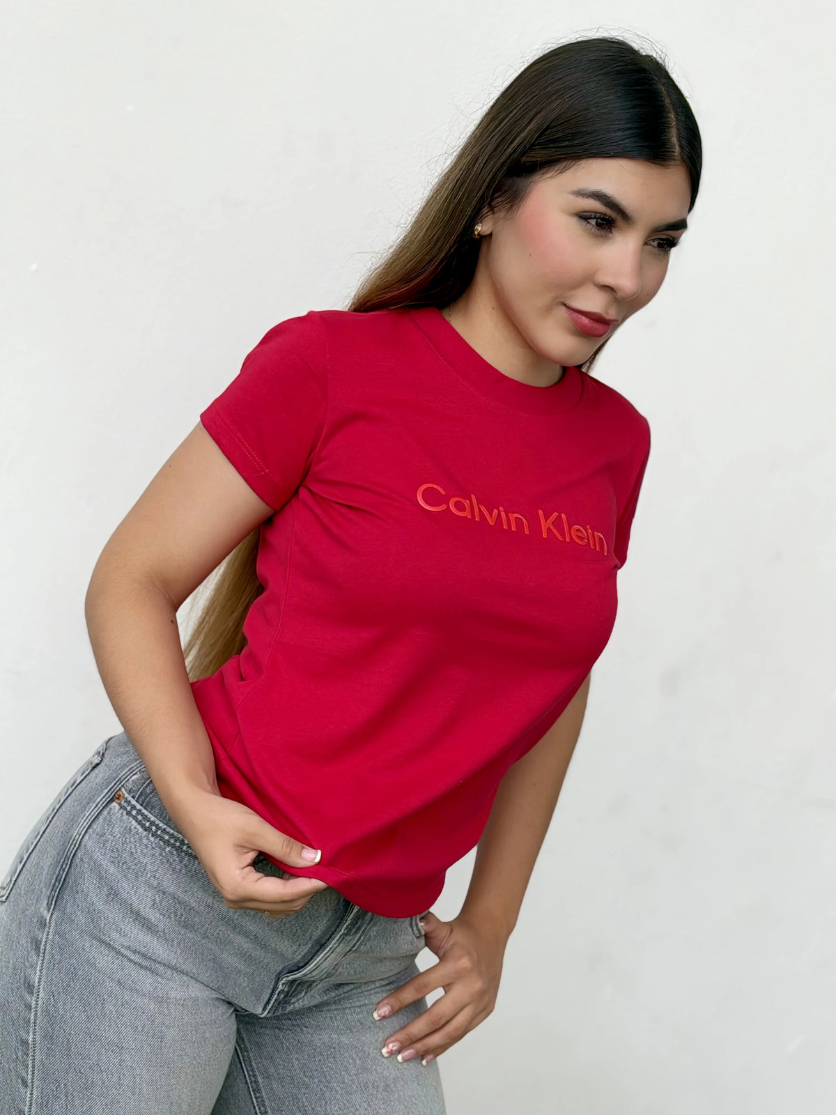 Camiseta dama referencia 17002, color Rojo, talla XL