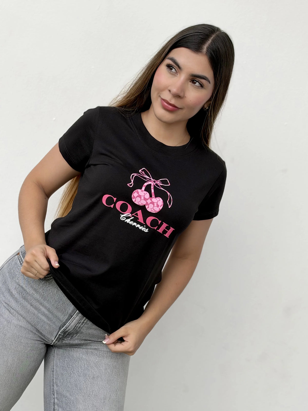 Camiseta dama referencia 17003, color Negro, talla S