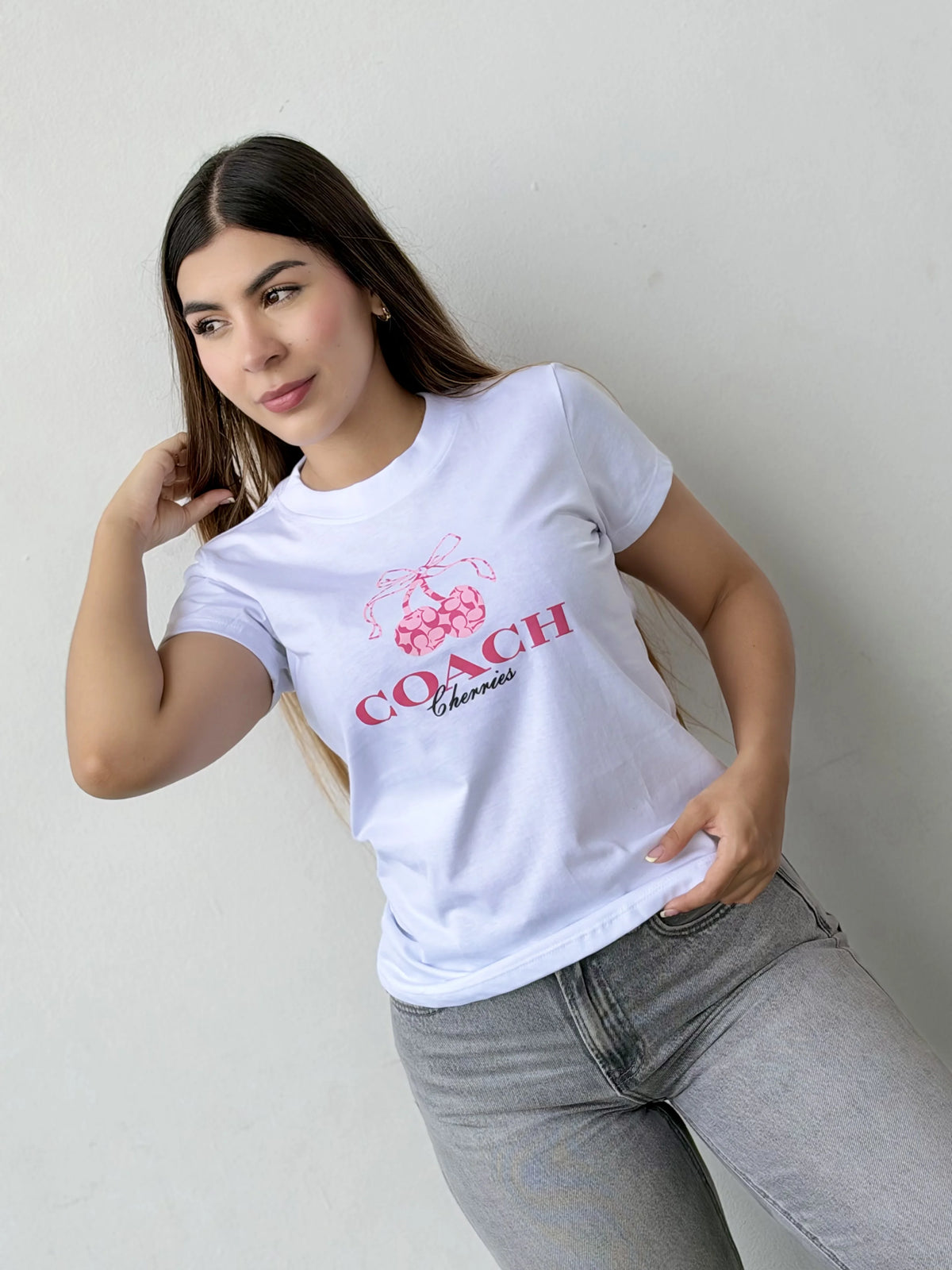 Camiseta dama referencia 17003, color Blanco, talla L