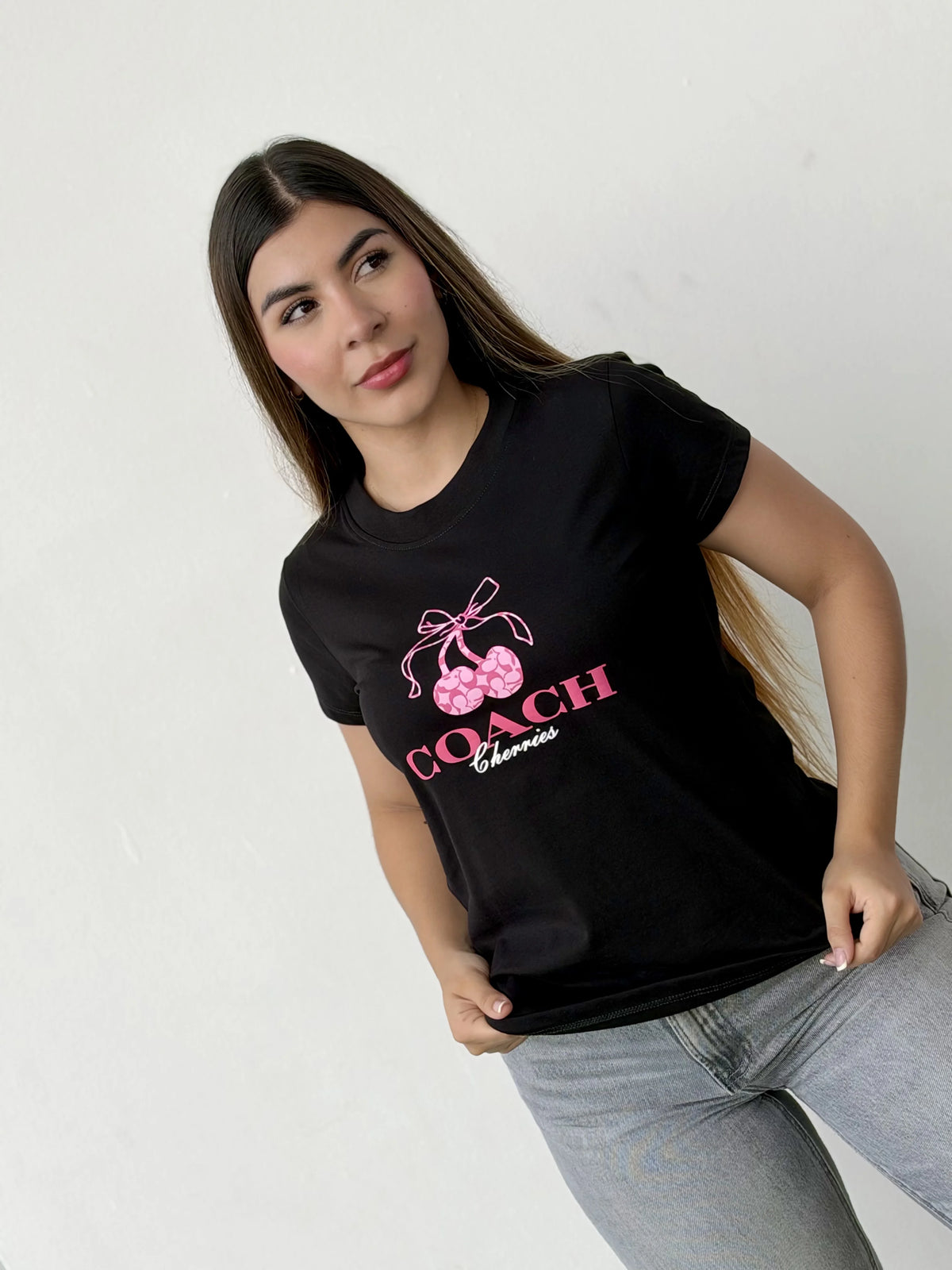 Camiseta dama referencia 17003, color Negro, talla L