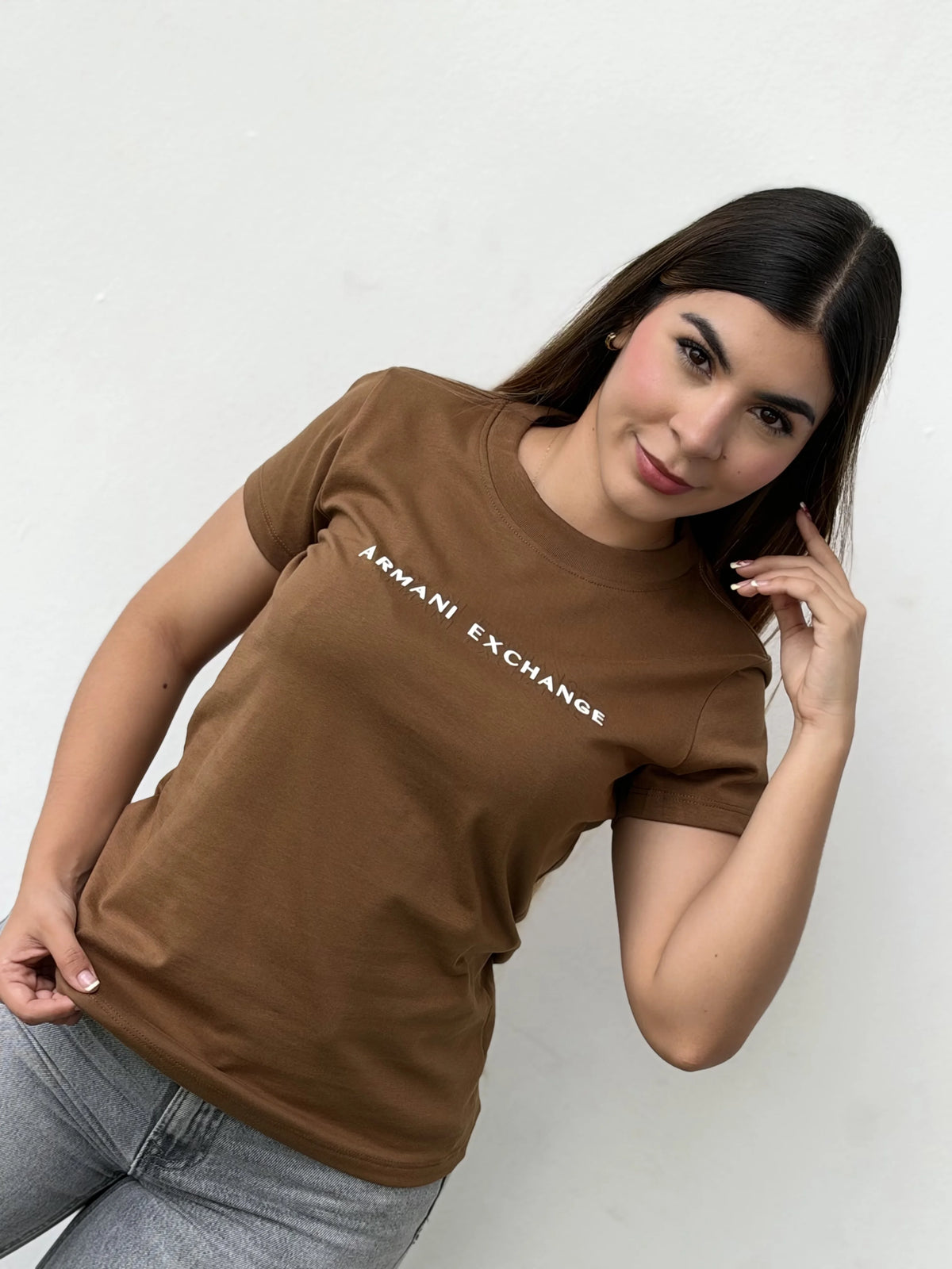 Camiseta dama referencia 17004, color Marron, talla S