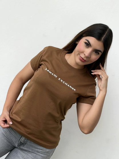 Camiseta dama referencia 17004, color Marron, talla L