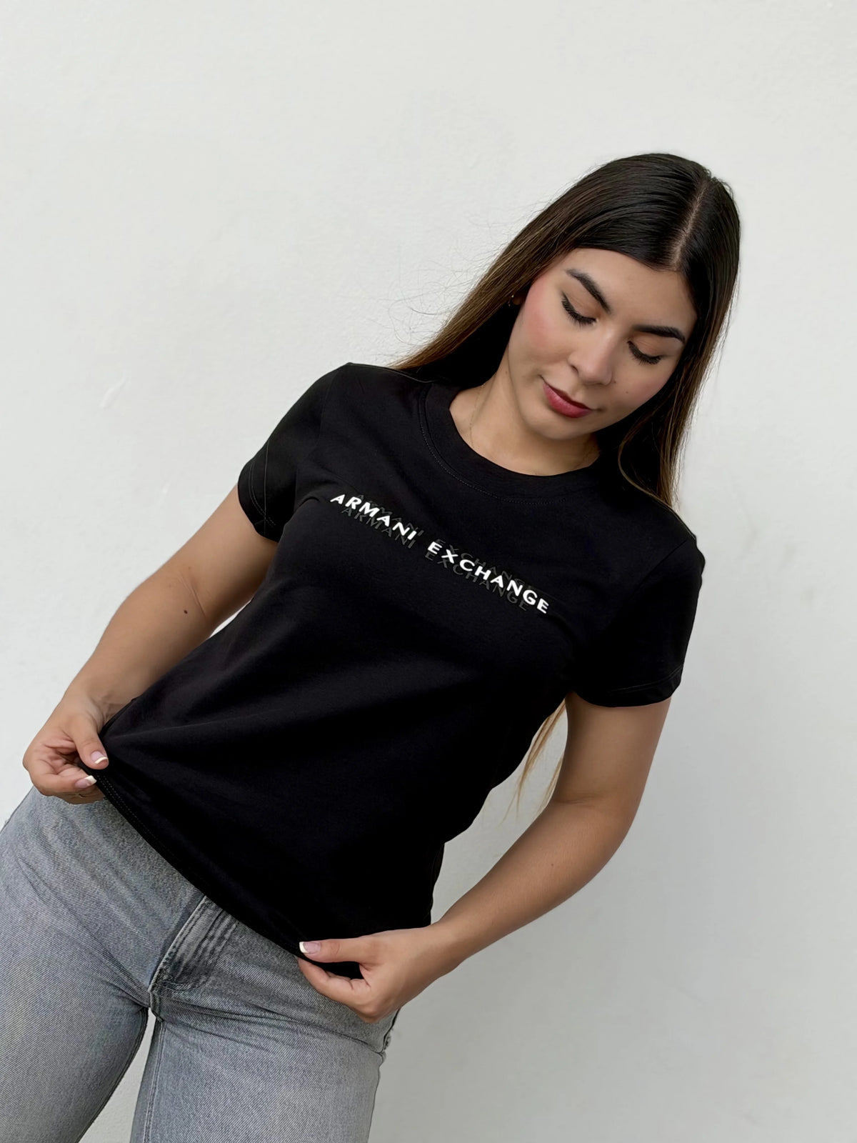 Camiseta dama referencia 17004, color Negro, talla XL