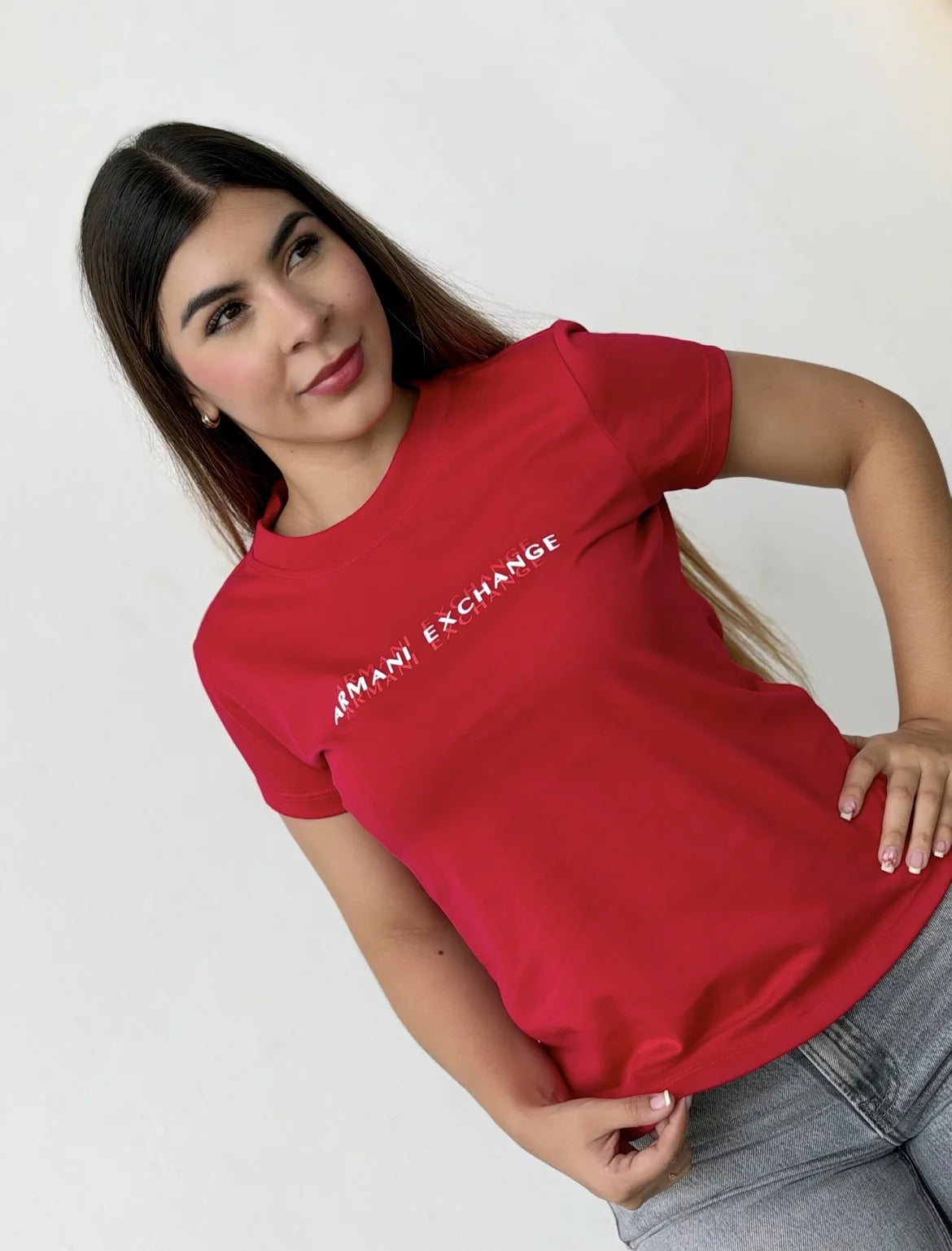 Camiseta dama referencia 17004, color Rojo, talla XL