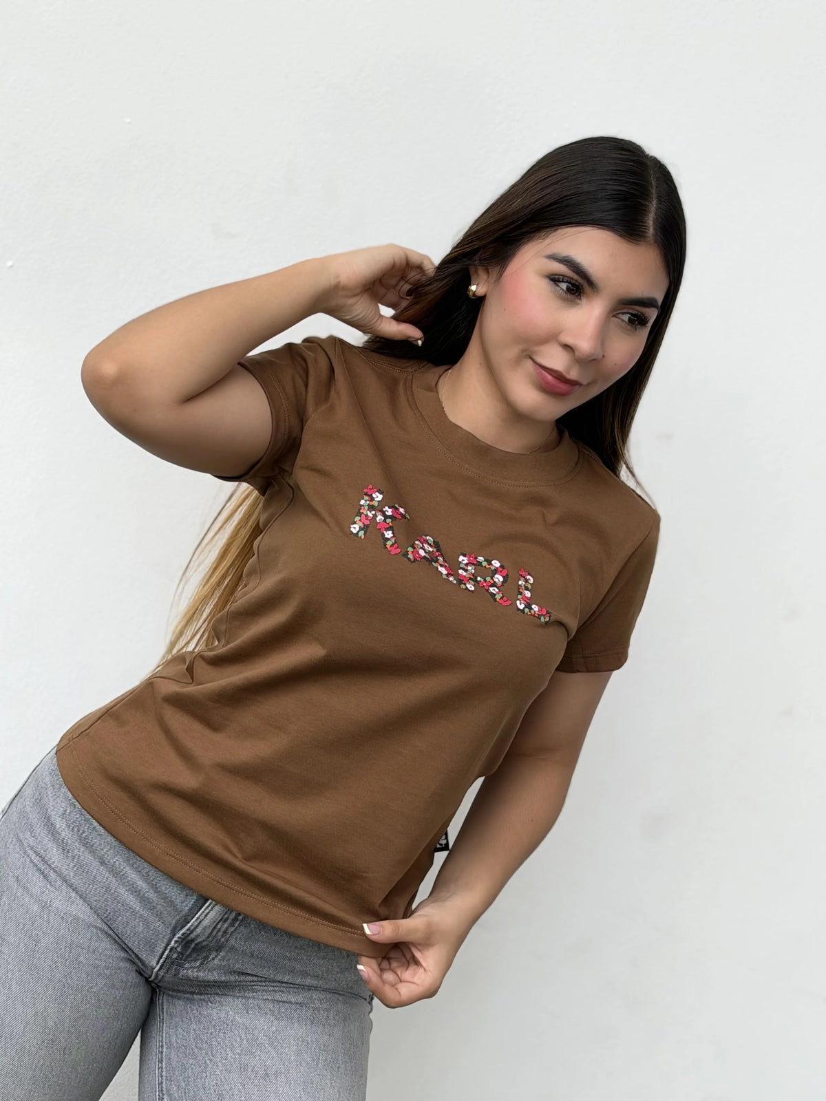 Camiseta dama referencia 17005, color Marron, talla S