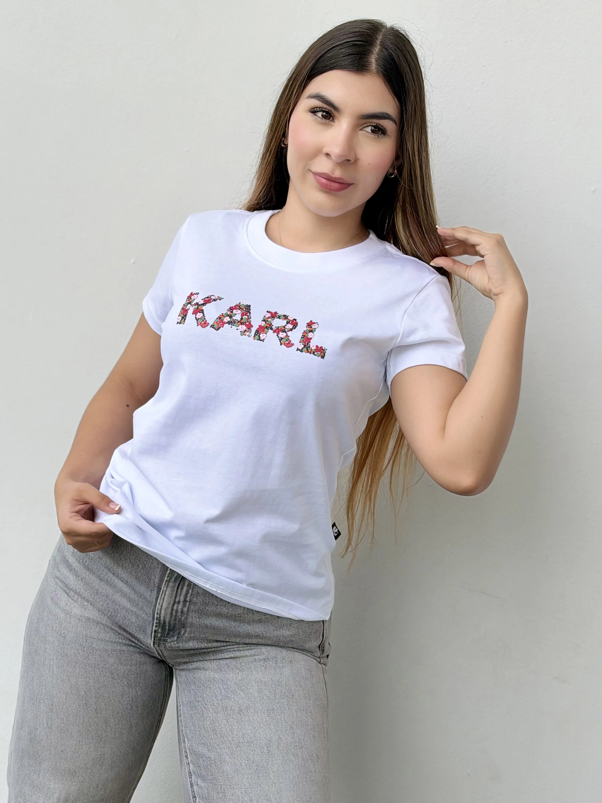 Camiseta dama referencia 17005, color Blanco, talla L