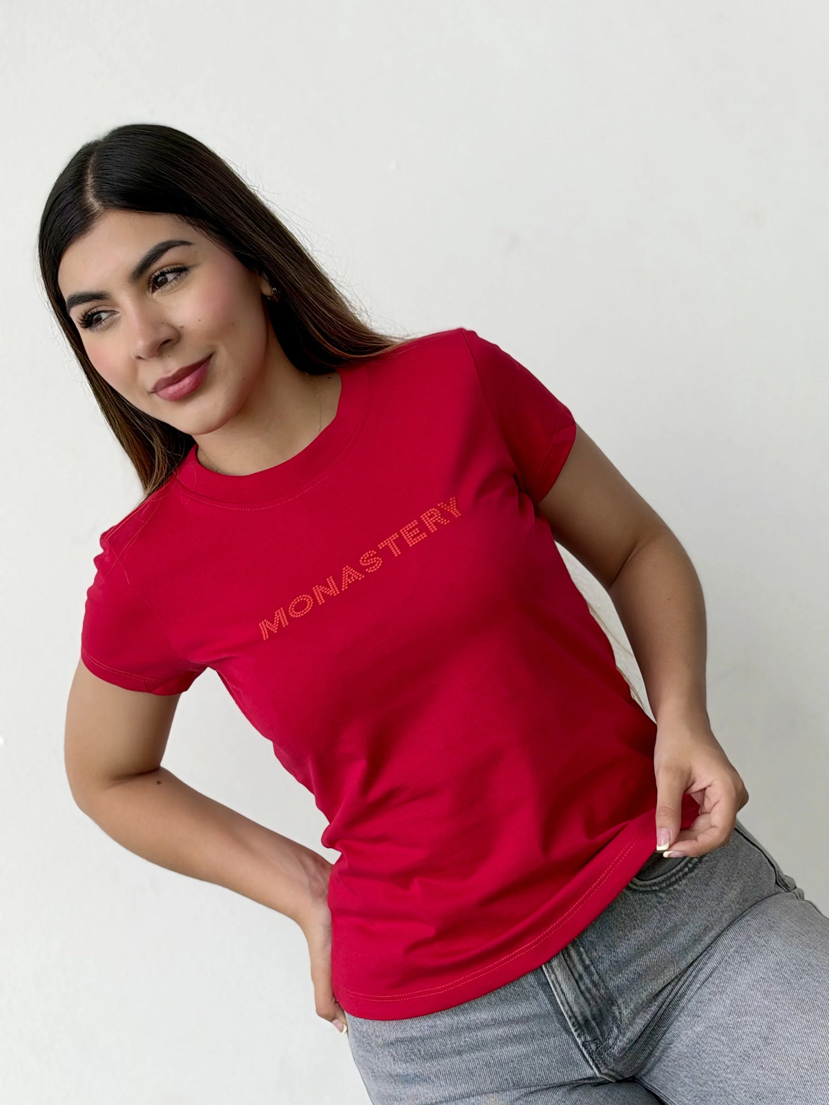 Camiseta dama referencia 17006, color Rojo, talla M