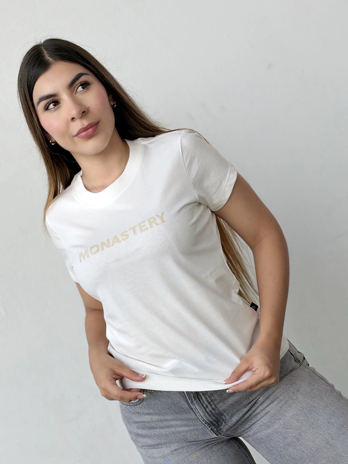 Camiseta dama referencia 17006, color Beige, talla L