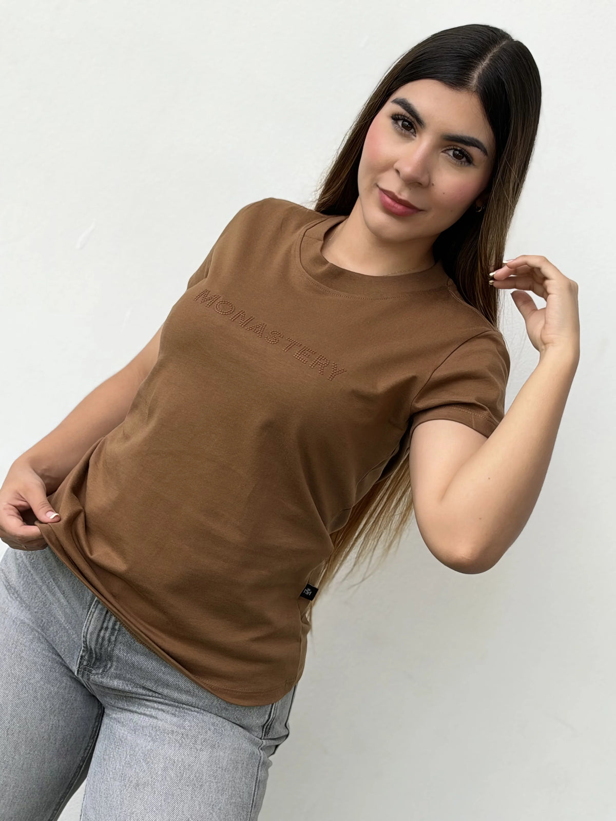 Camiseta dama referencia 17006, color Marron, talla XL