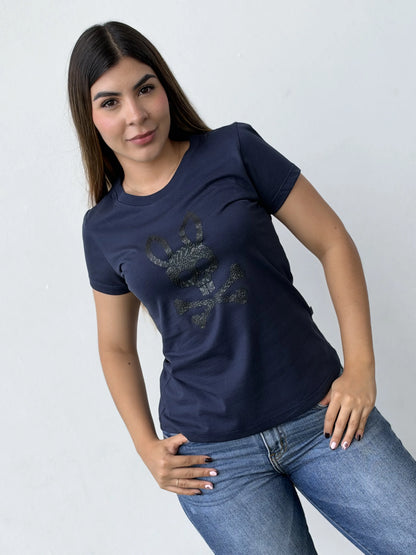 Camiseta dama referencia 17008, color Azul oscuro, talla S