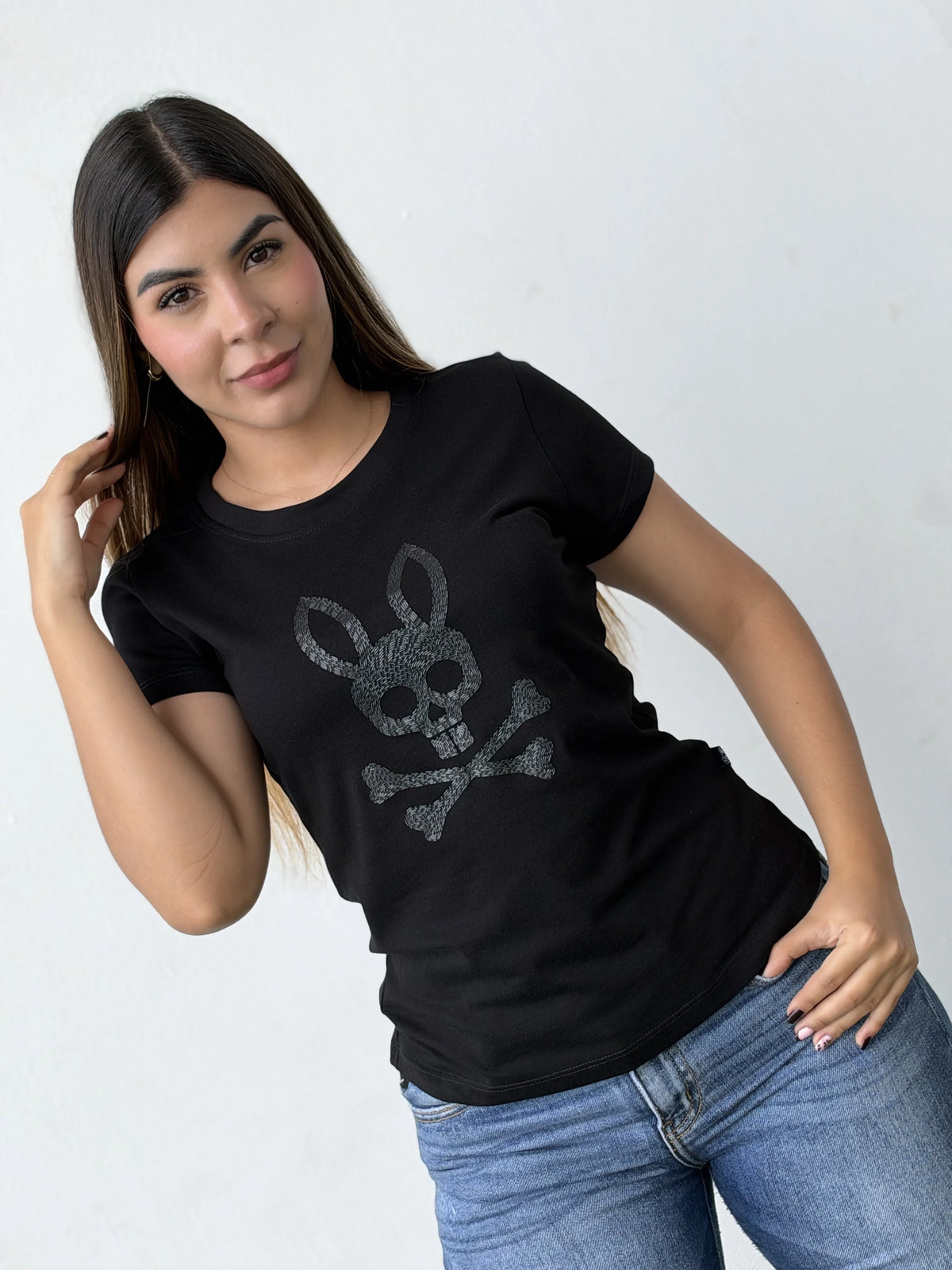 Camiseta dama referencia 17008, color Negro, talla XL