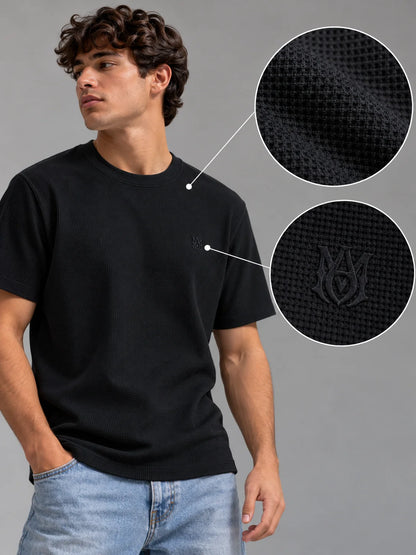 Camiseta textura referencia 20004, color Negro, talla M