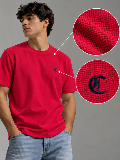Camiseta textura referencia 20005, color Rojo, talla 2XL