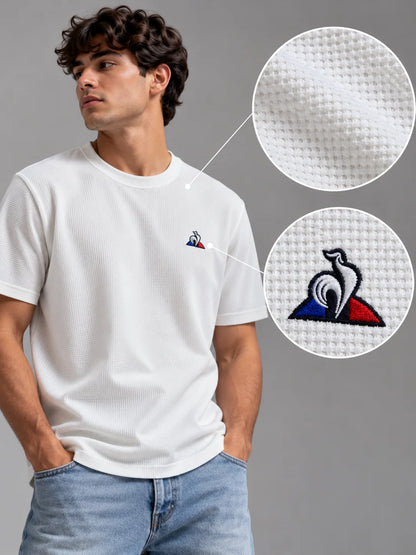 Camiseta textura referencia 20006, color Blanco, talla XL
