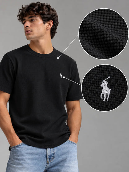 Camiseta textura referencia 20009, color Negro, talla L