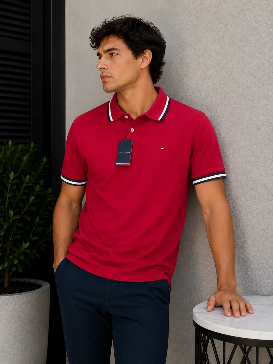 Polo referencia 30005, color Rojo, talla S