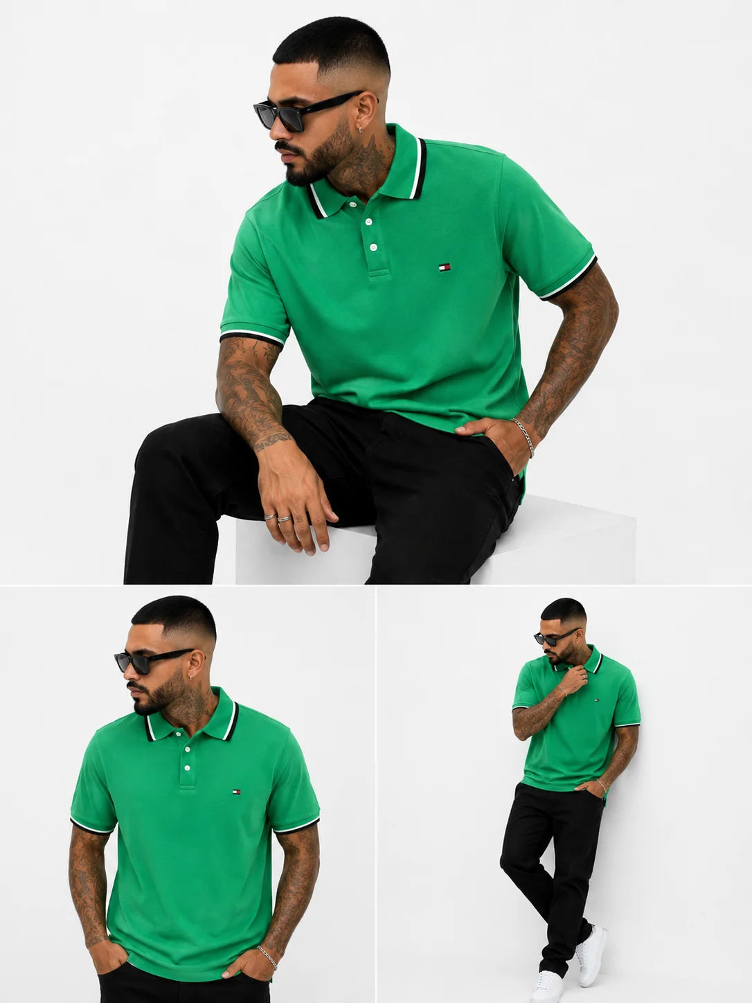 Polo referencia 30005, color Verde limon, talla L