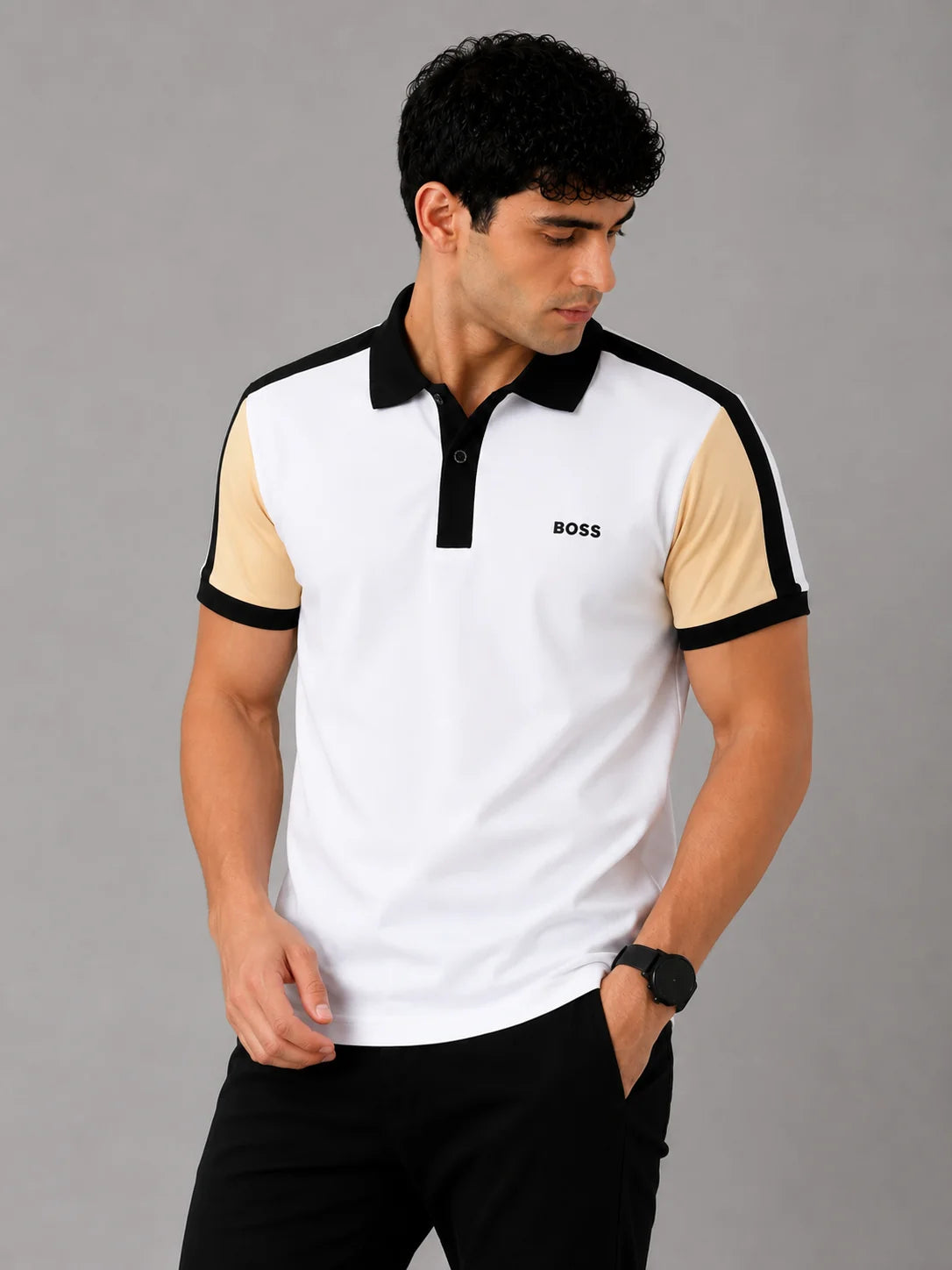 Polo referencia 30006, color Blanco, talla S