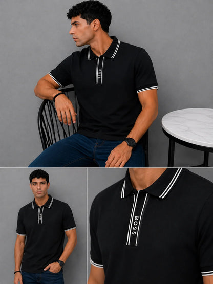 Polo referencia 30008, color Negro, talla S