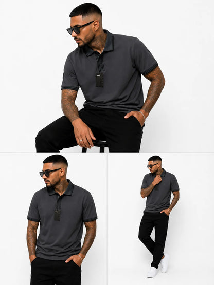 Polo referencia 30008, color Gris oscuro, talla XL