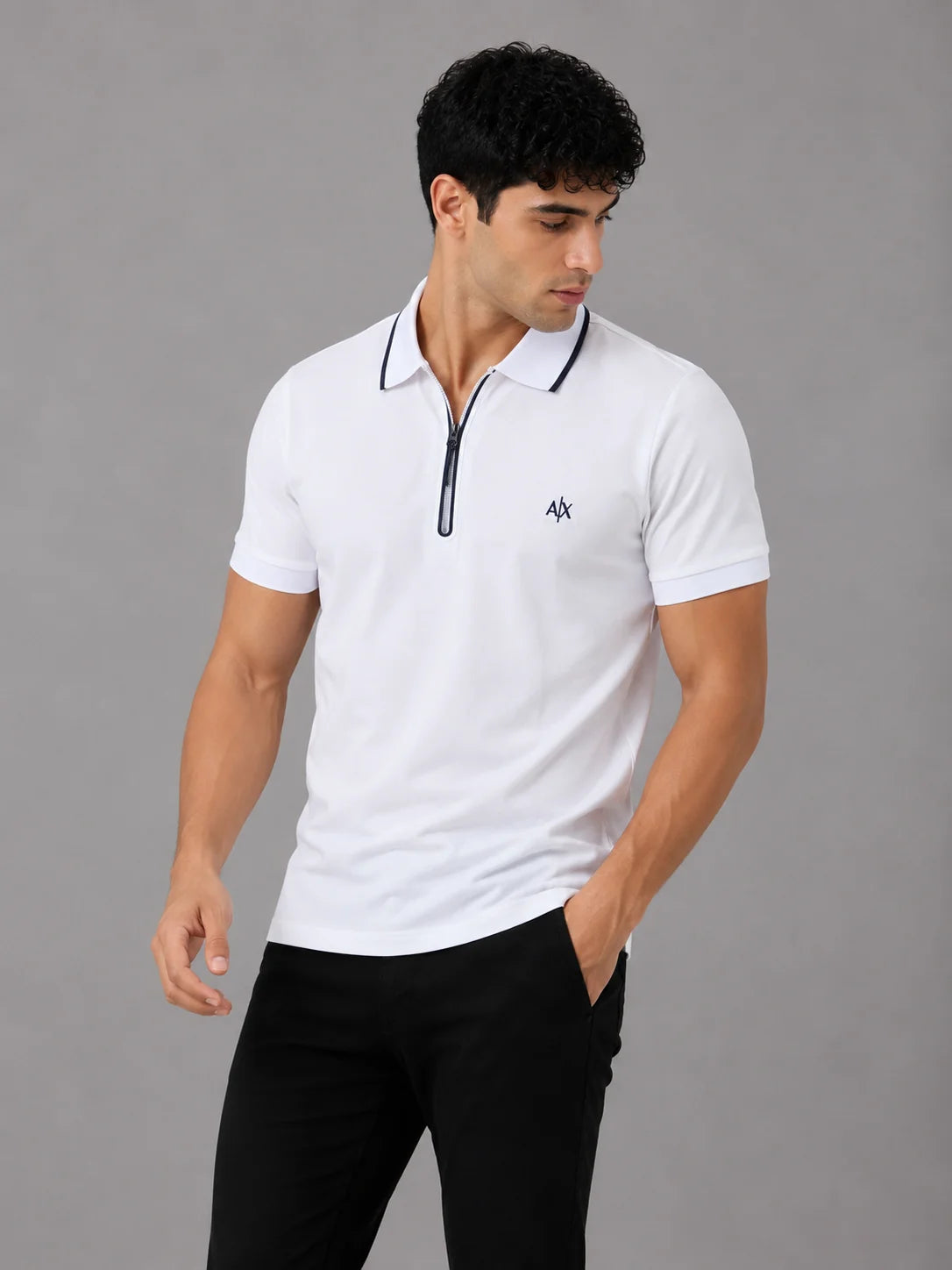 Polo referencia 30010, color Blanco, talla S