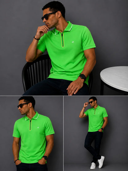 Polo referencia 30010, color Verde limon, talla XXL