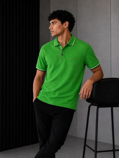 Polo referencia 30018, color Verde limon, talla XL