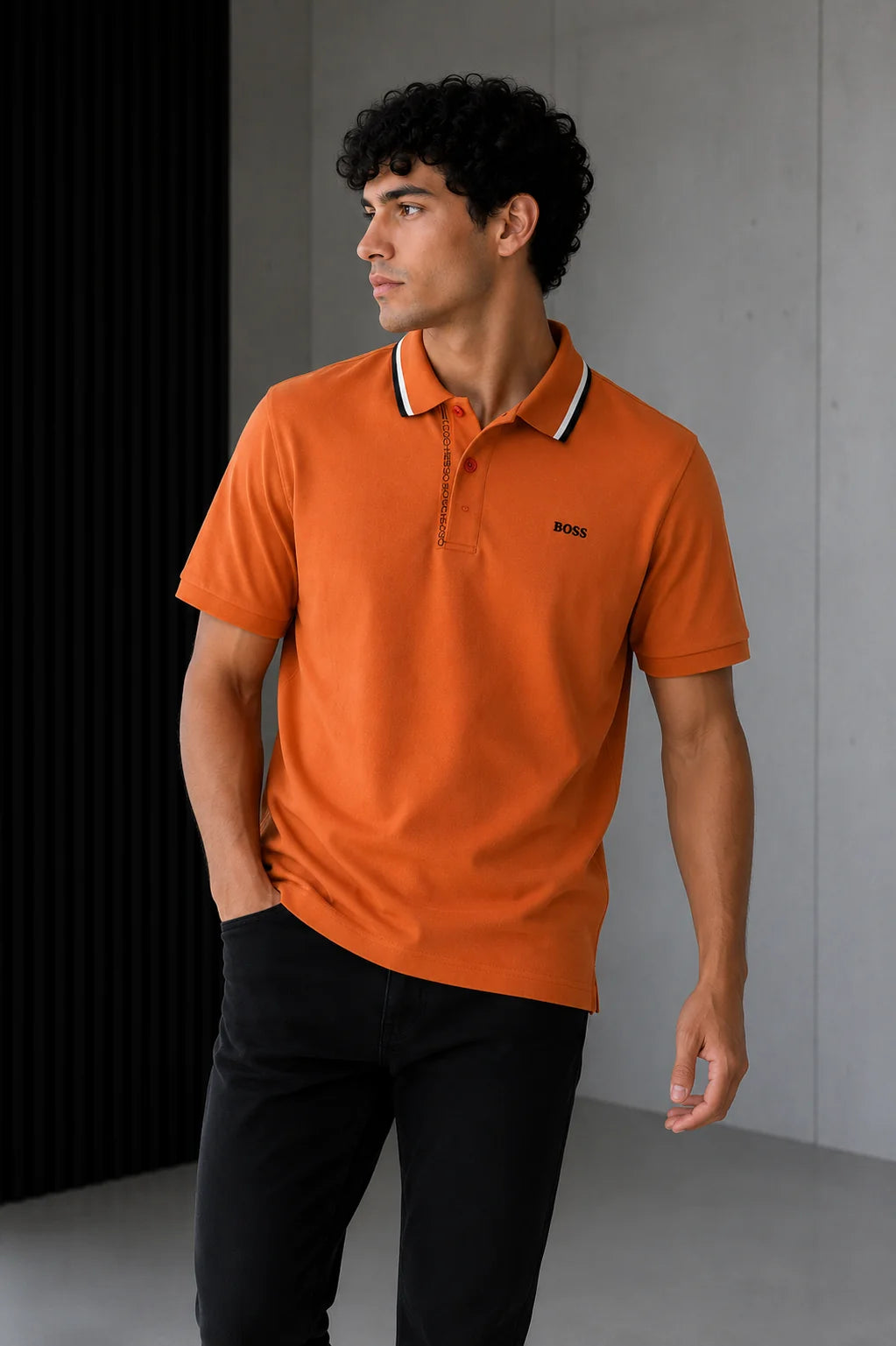 Polo referencia 30018, color Naranja oscuro, talla XXL