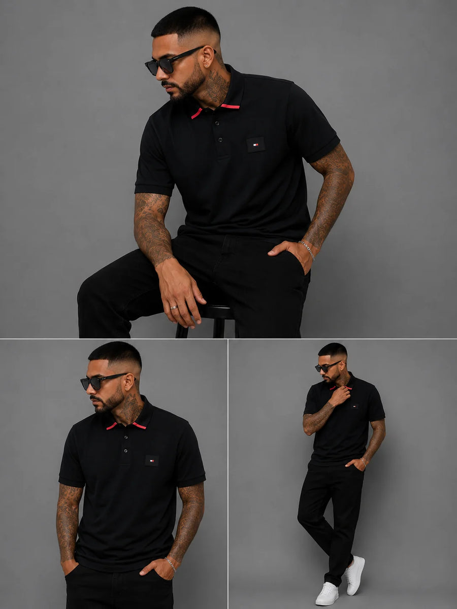 Polo referencia 30030, color Negro, talla S