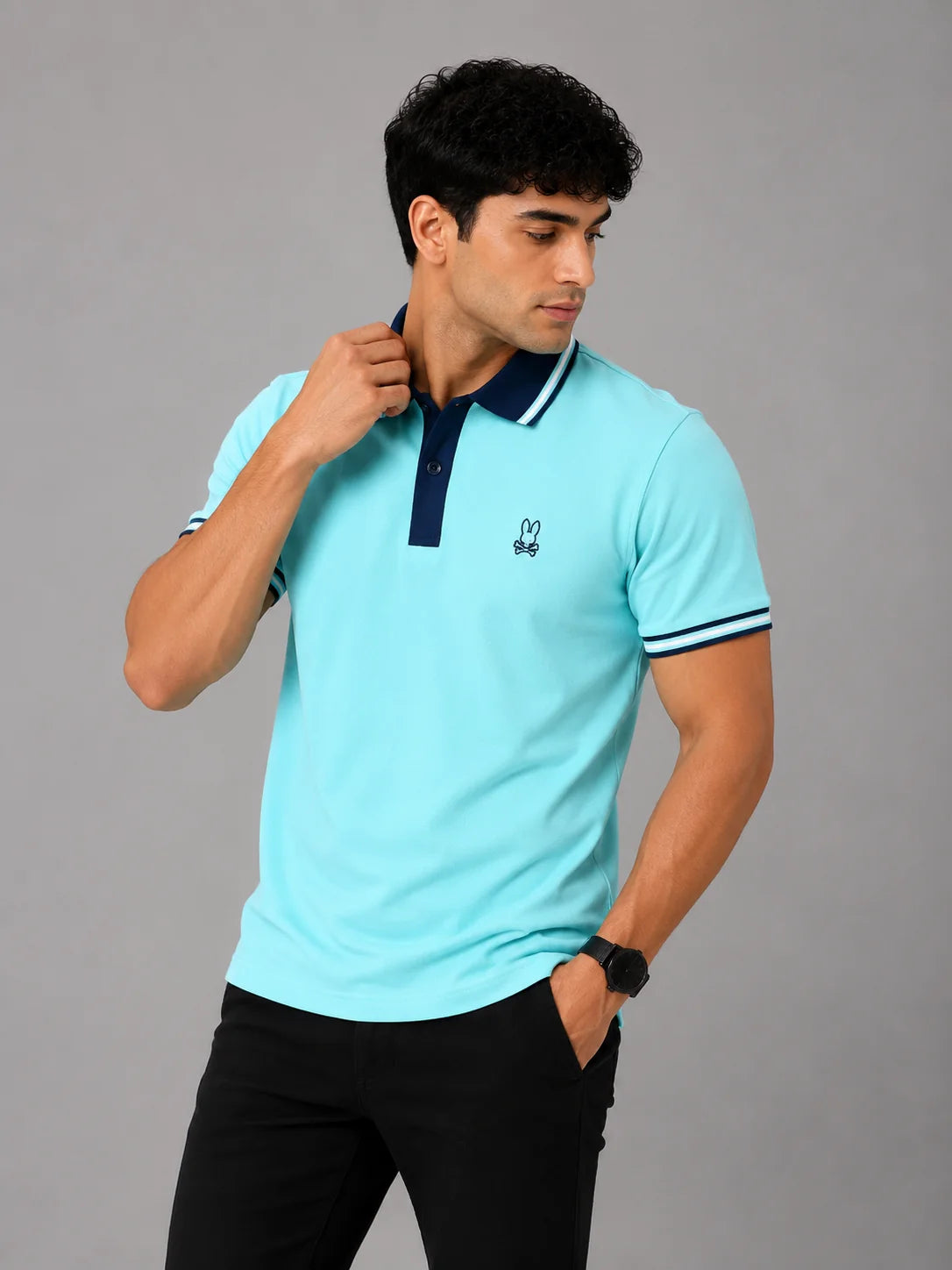 Polo referencia 30039, color Turquesa, talla M