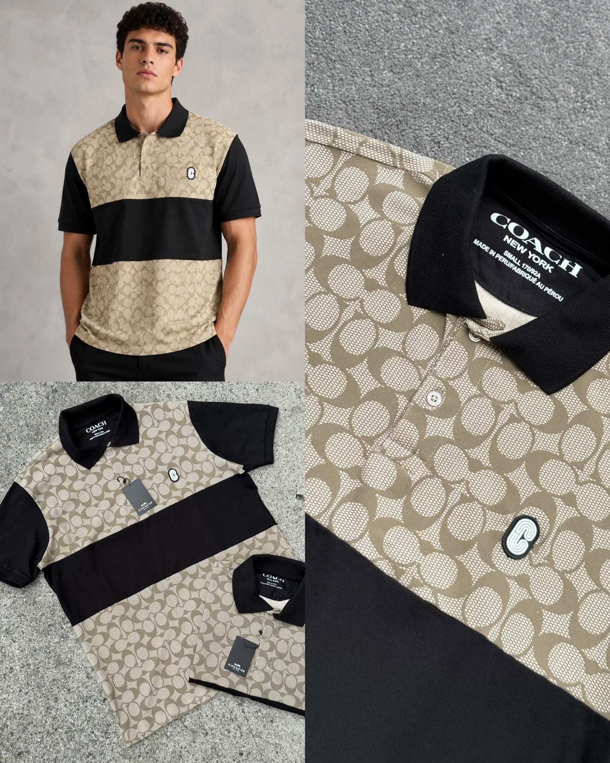 Polo referencia 30042, color Caqui, talla S