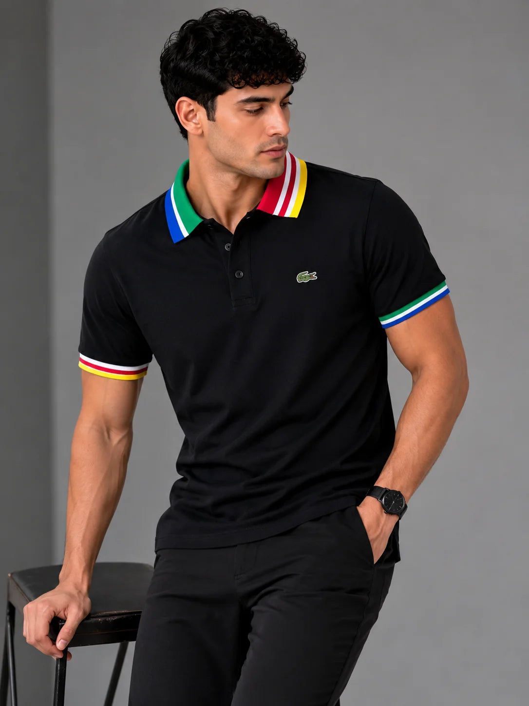 Polo referencia 30047, color Negro, talla S