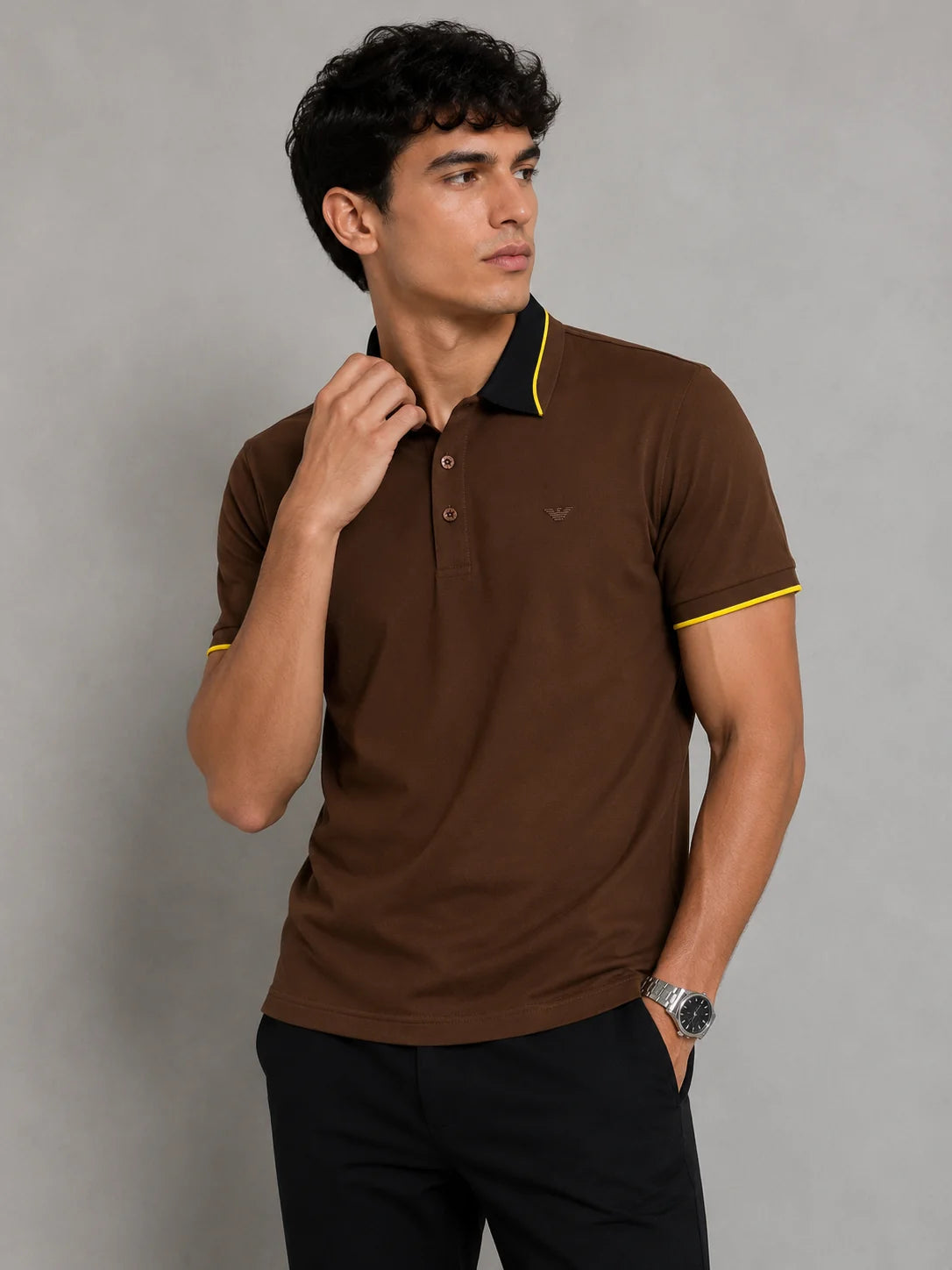 Polo referencia 30062, color Marron, talla XL