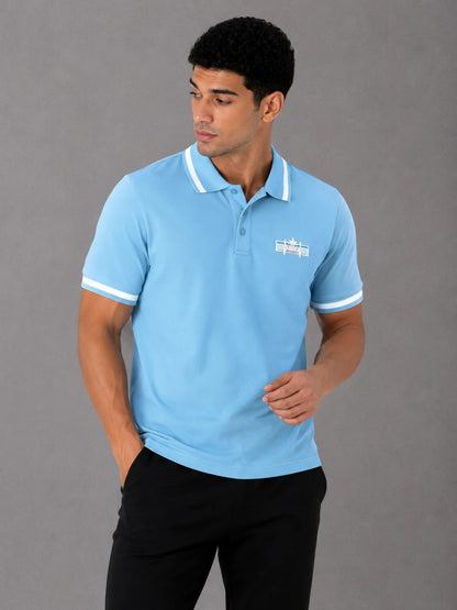 Polo referencia 30071, color Celeste, talla XL