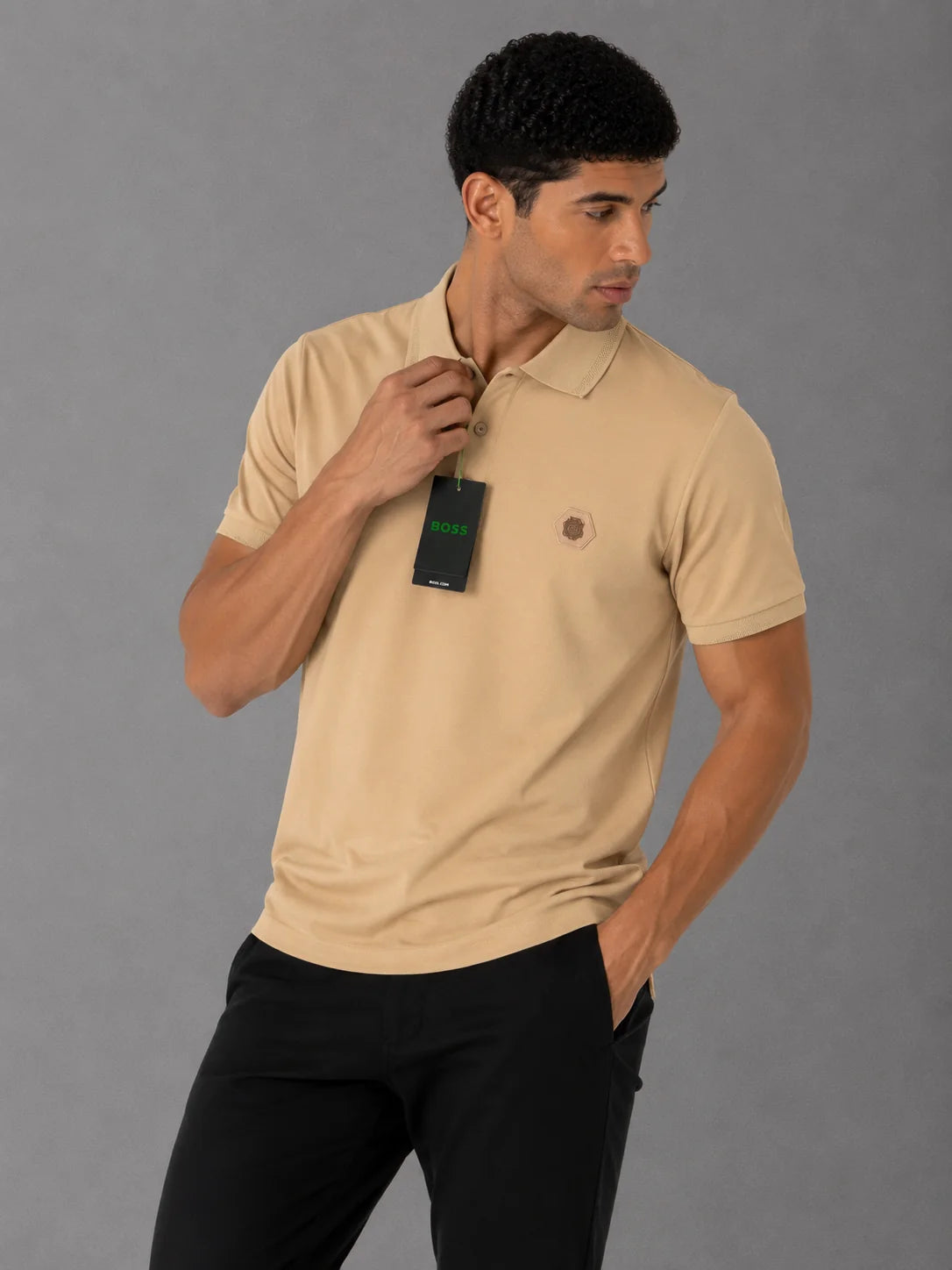 Polo referencia 30072, color Caqui, talla L