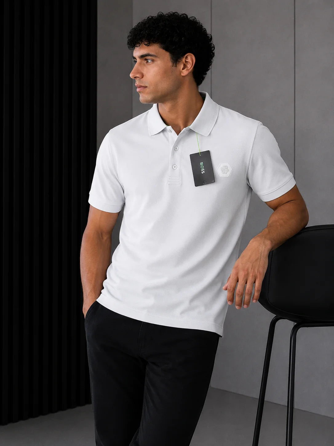Polo referencia 30072, color Gris claro, talla XL
