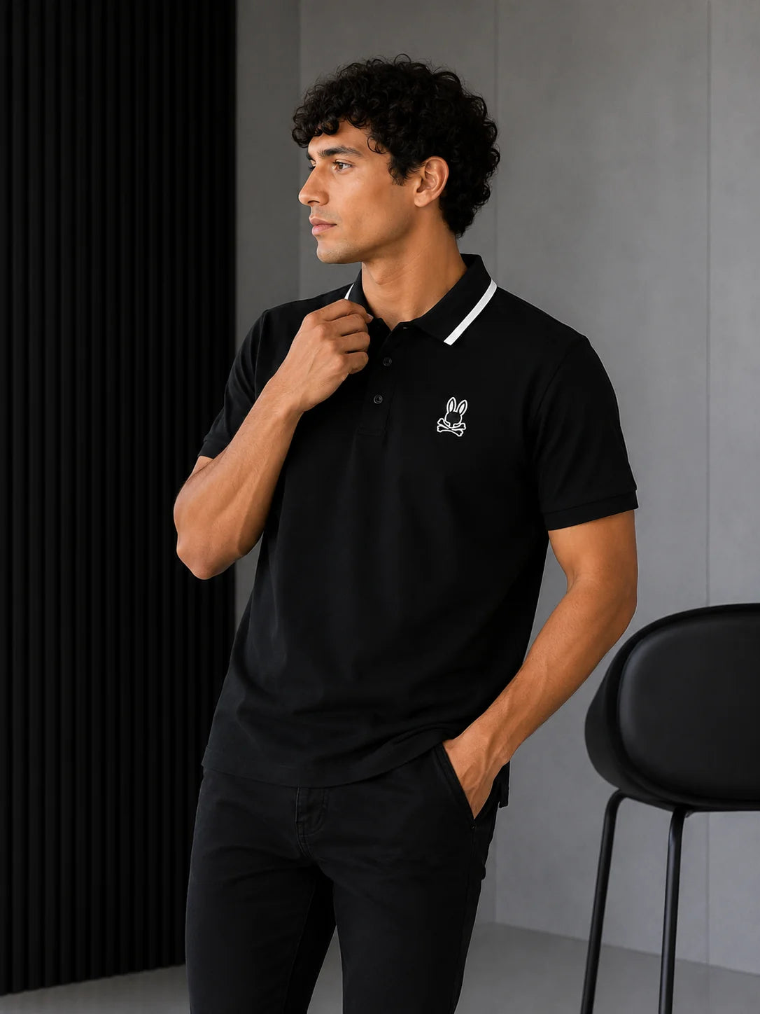 Polo referencia 30073, color Negro, talla M