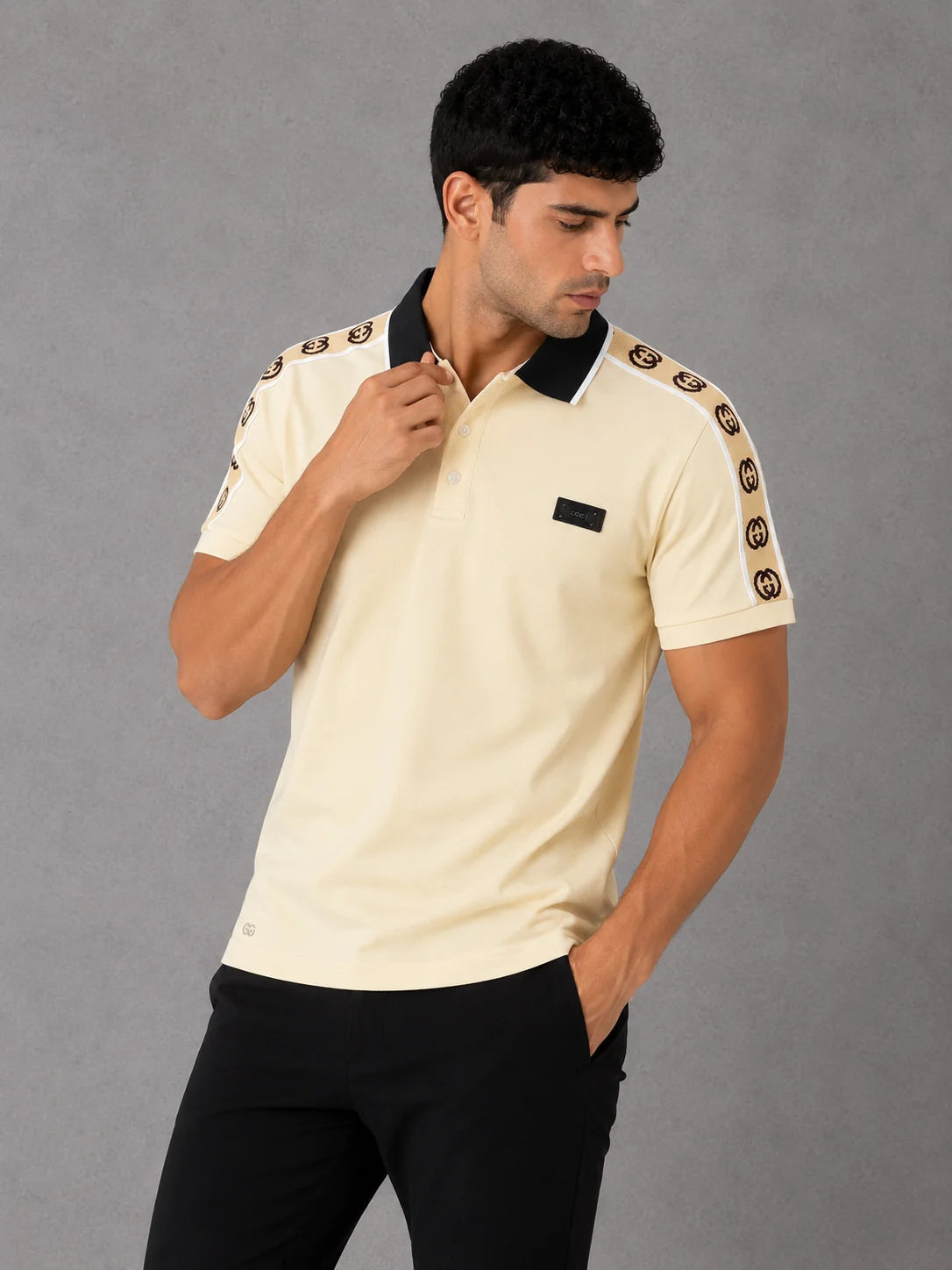 Polo referencia 30080, color Beige, talla M