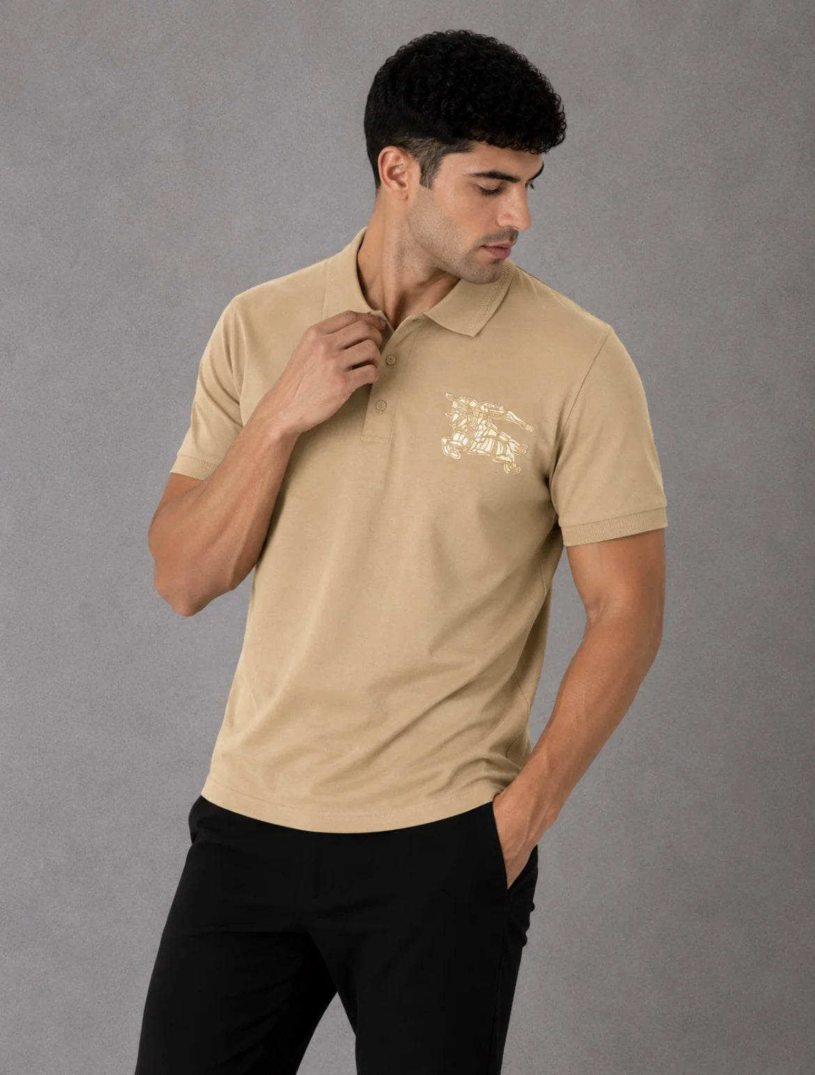 Polo referencia 30081, color Caqui, talla M