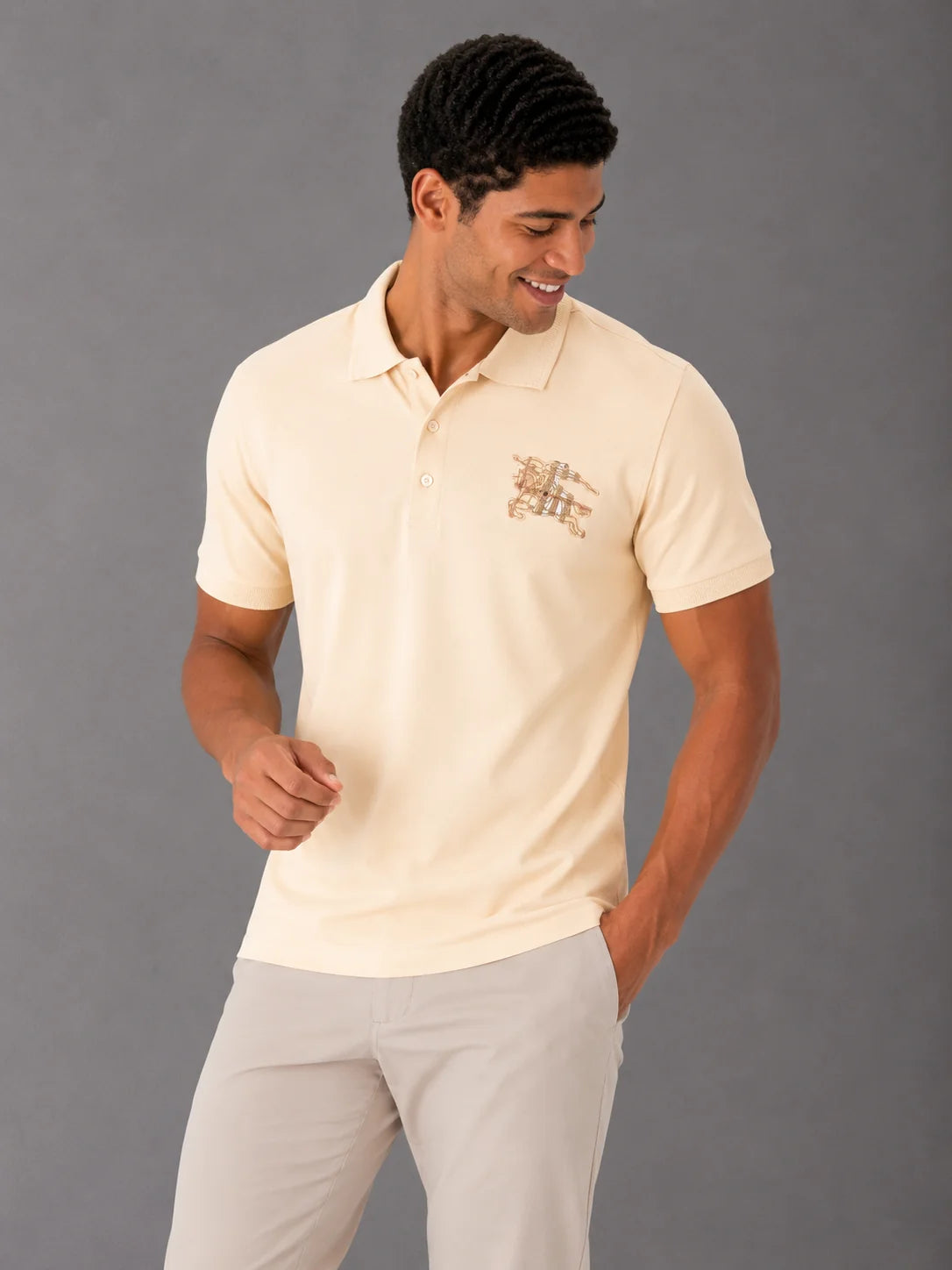 Polo referencia 30081, color Beige, talla XXL