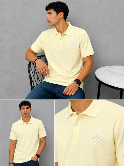 Polo referencia 30082, color Amarillo claro, talla XXL