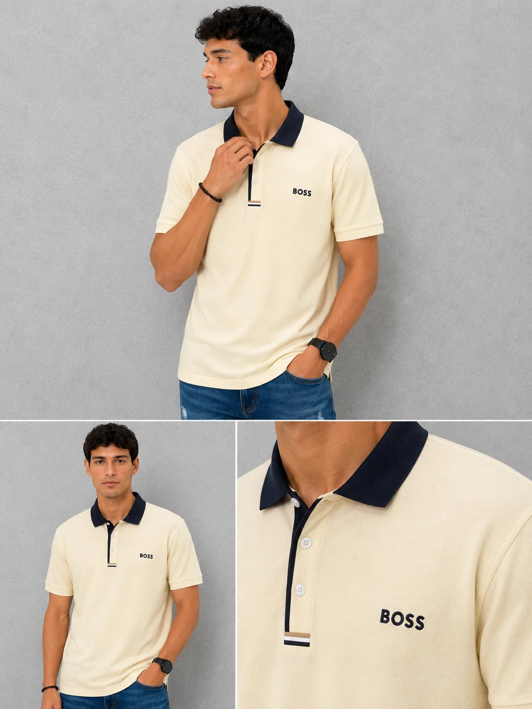 Polo referencia 30083, color Beige, talla XXXL