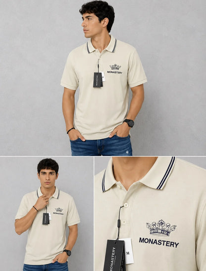 Polo referencia 30084, color Beige, talla L