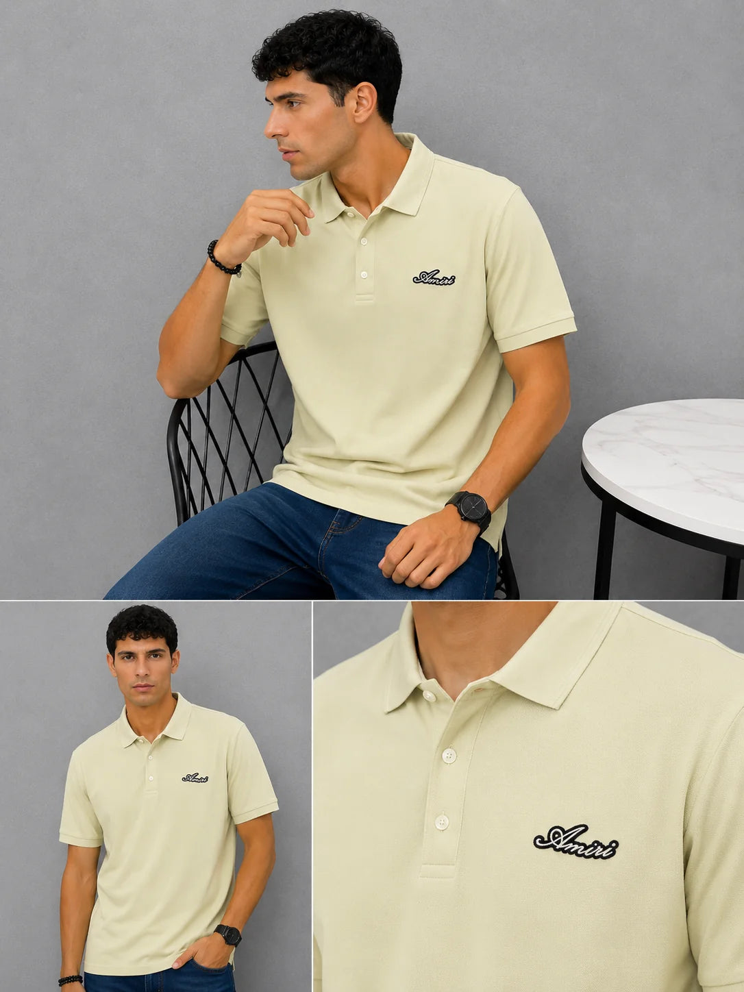 Polo referencia 30091, color Beige, talla M