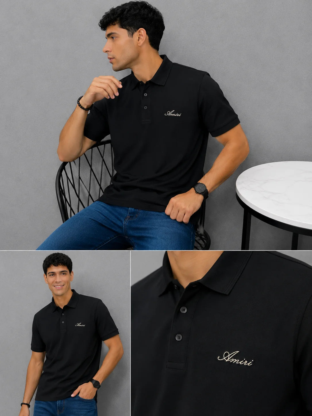 Polo referencia 30091, color Negro, talla XL