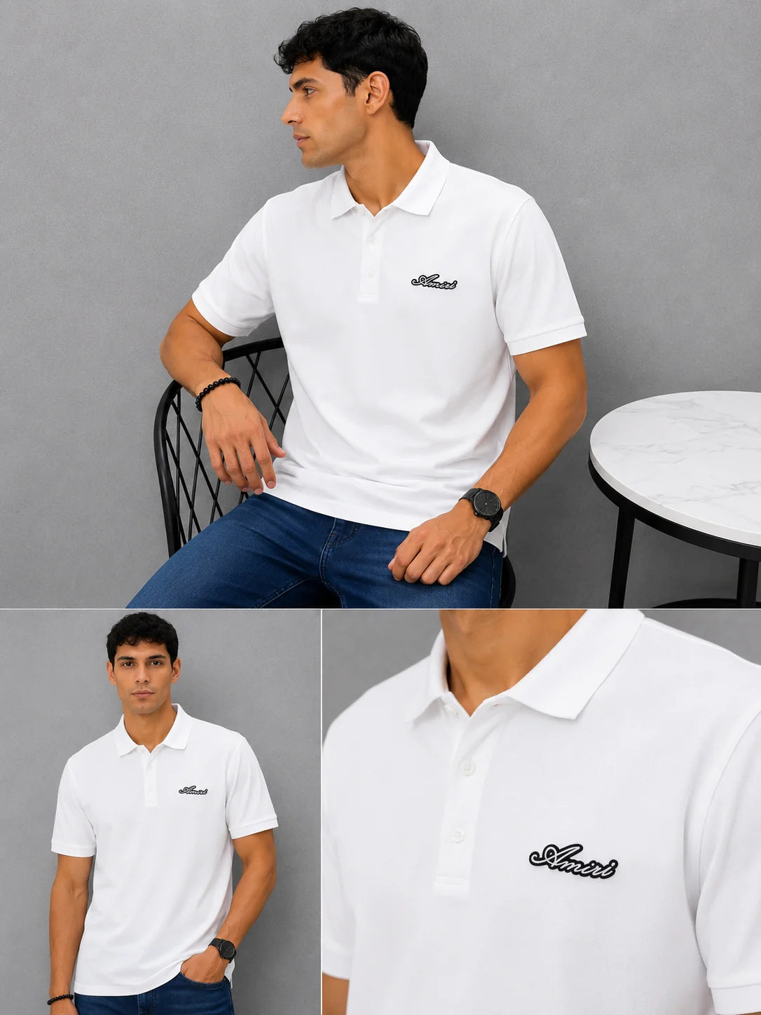 Polo referencia 30091, color Blanco, talla XXL