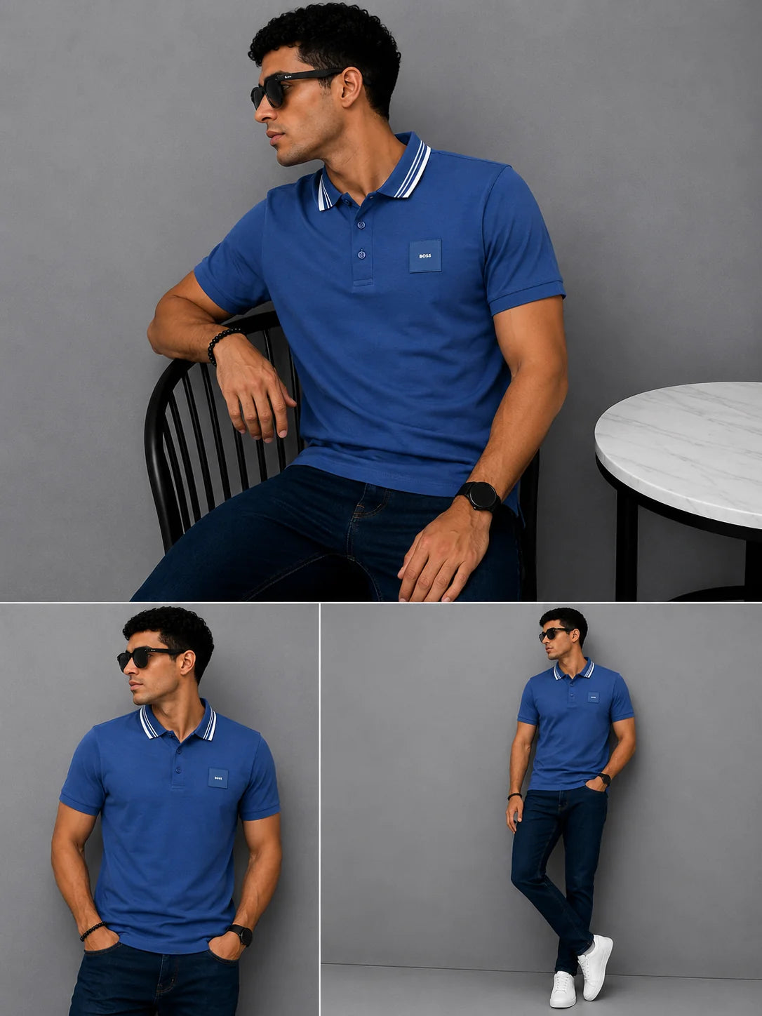 Polo referencia 30101, color Azul marino, talla M