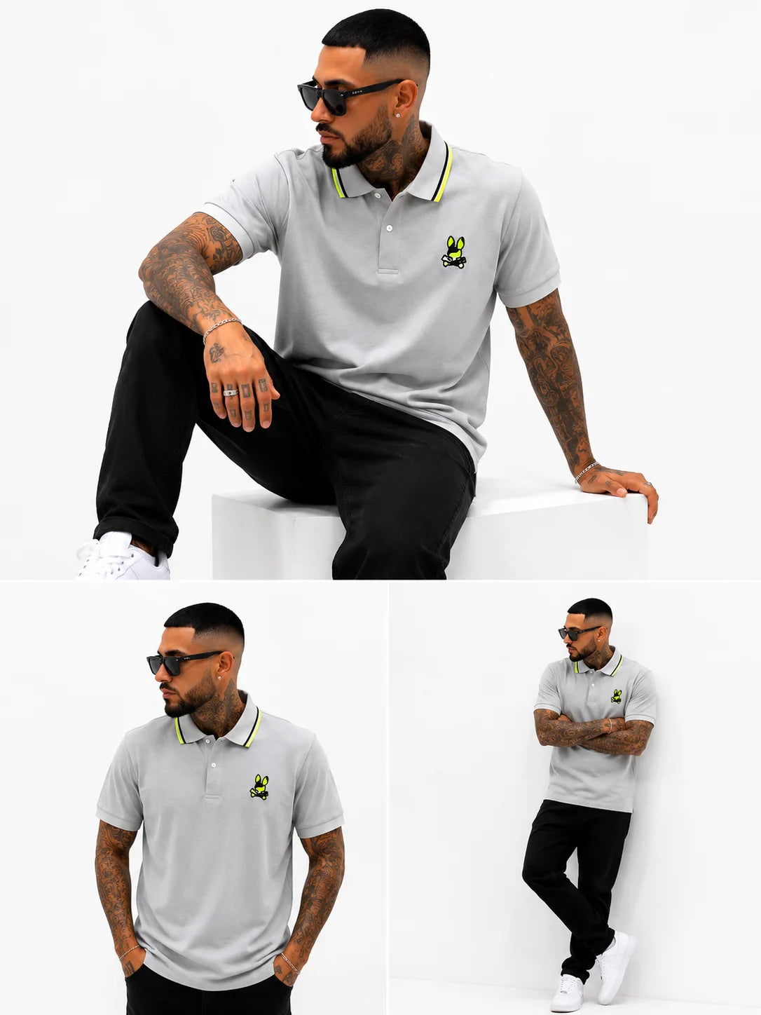 Polo referencia 30121, color Gris claro, talla XL
