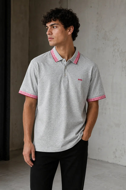 Polo referencia 30141, color Gris claro, talla XL