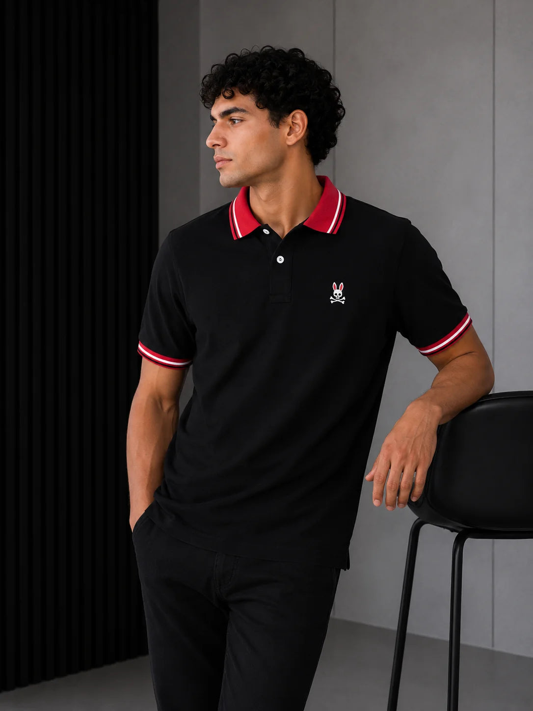 Polo referencia 30147, color Negro, talla XL
